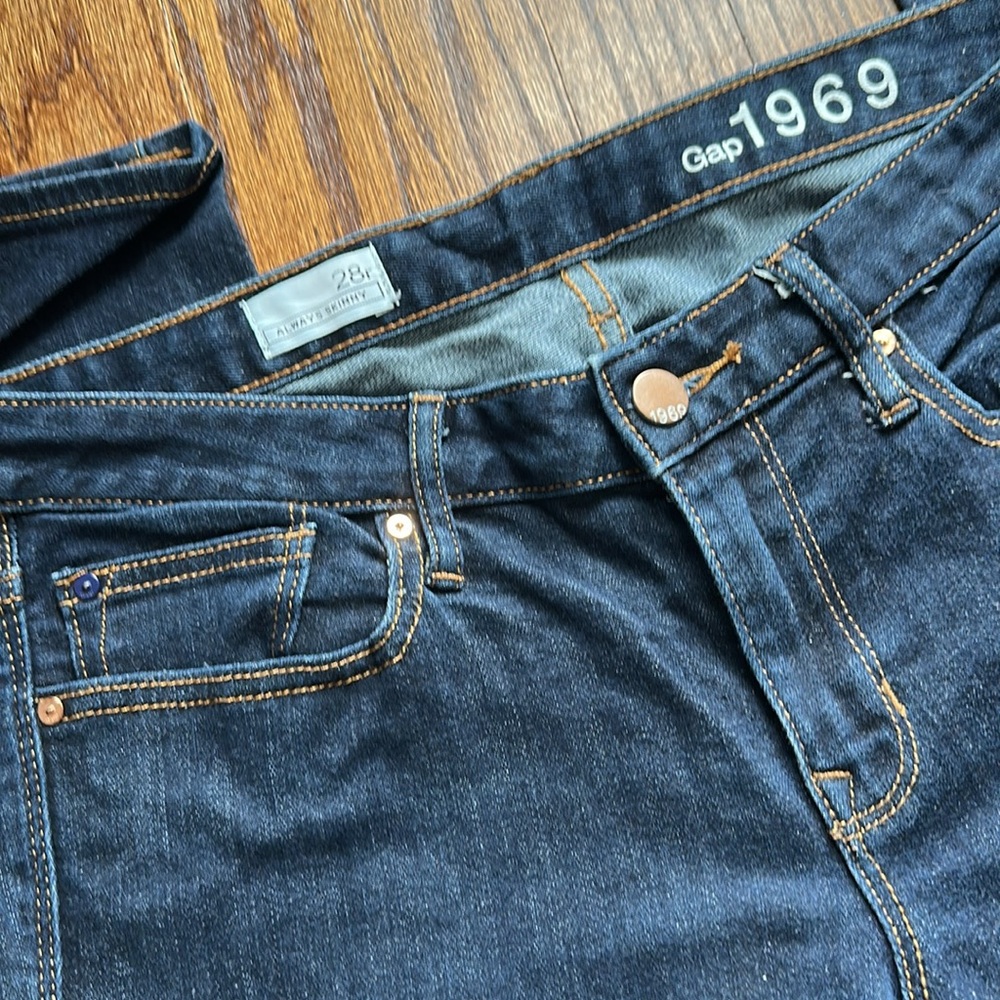 EUC Gap 1969 Always Skinny Women's Blue Jeans - Picture 3 of 5